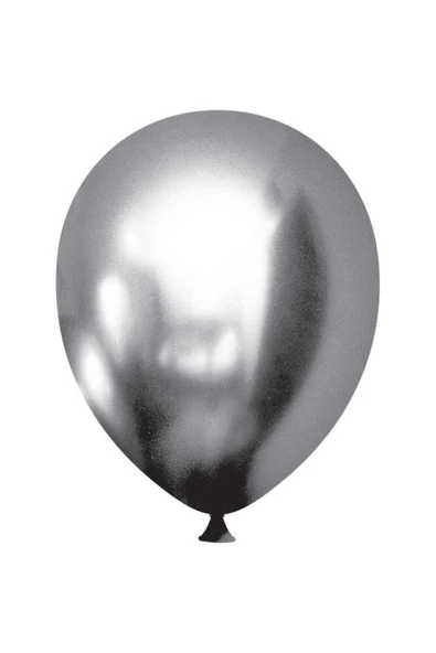 Krom Balon Baskısız (50 'li ) - Gümüş ürün görseli 1