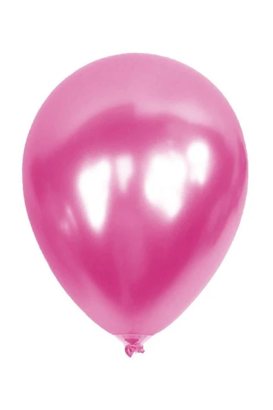 Metalik Pembe Balon 12'li ürün görseli 1