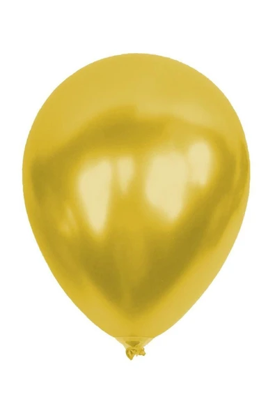 Metalik Sarı Balon 12'li ürün görseli 1