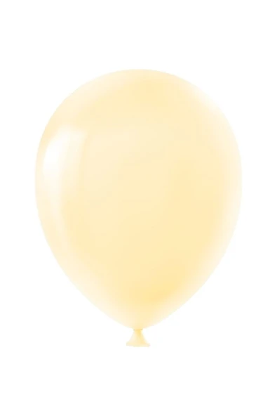 Pastel Makaron Balon 5" (12,5 Cm) Baskısız (50 'li ) -turuncu ürün görseli 1