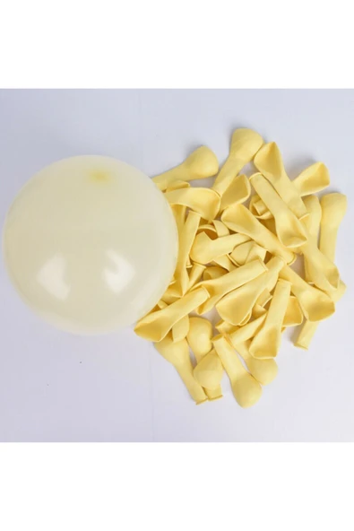 Makaron Sarı Pastel Balon 10'lu ürün görseli 1