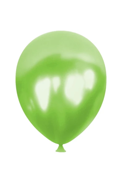 Metalik Balon Baskısız (100 'LÜ) Açık Yeşil ürün görseli 1