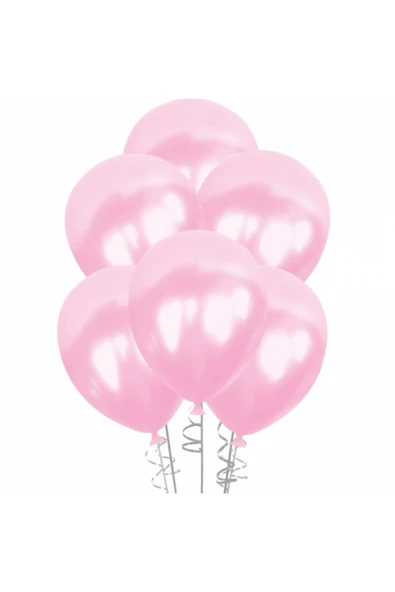 Stand Balonu (12 'li ) Metalik Açık Pembe ürün görseli 1