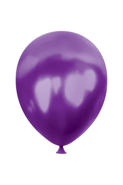 Metalik Balon Baskısız (100 'LÜ) Mor ürün görseli 1