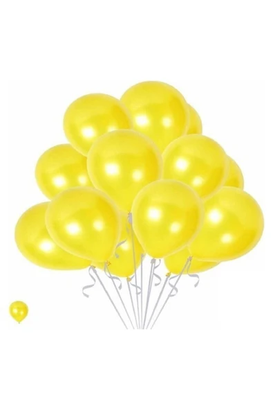 Sarı Balon Metalik 10'lu ürün görseli 1
