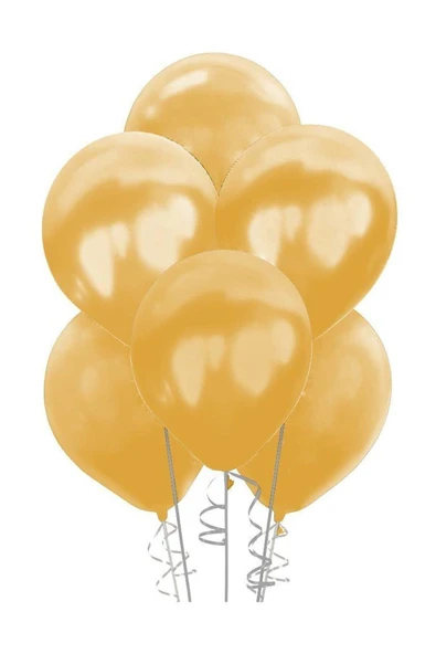 Metalik Altın Balon 100'lü ürün görseli 1