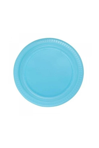 Mavi Plastik Tabak 22 cm 25'li ürün görseli 1