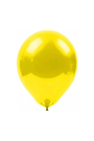 12 Inç Metalik Sarı Balon 12'li Metalik Balon ürün görseli 1