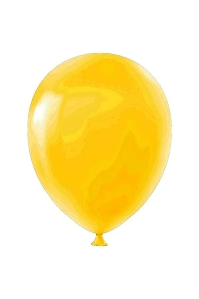 Pastel Makaron Balon Baskısız (100 'LÜ) Sarı ürün görseli 1