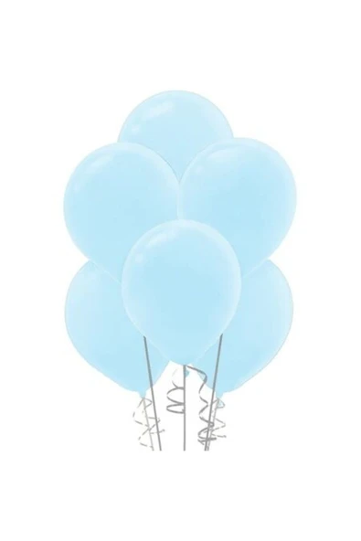 Pastel Açık Mavi Balon 100'lü ürün görseli 1