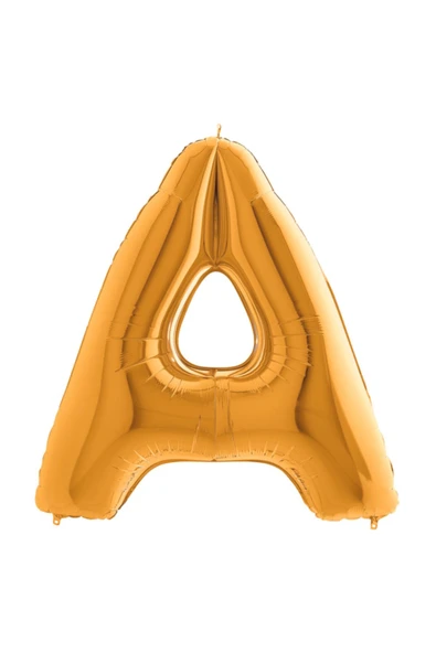 Gold A Harf Folyo Balon 40 inç 100 cm ürün görseli 1