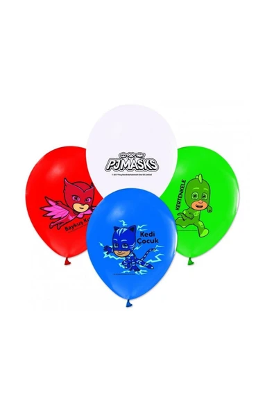 PijaMaskeliler Baskılı Pastel Balon 100'lü ürün görseli 1