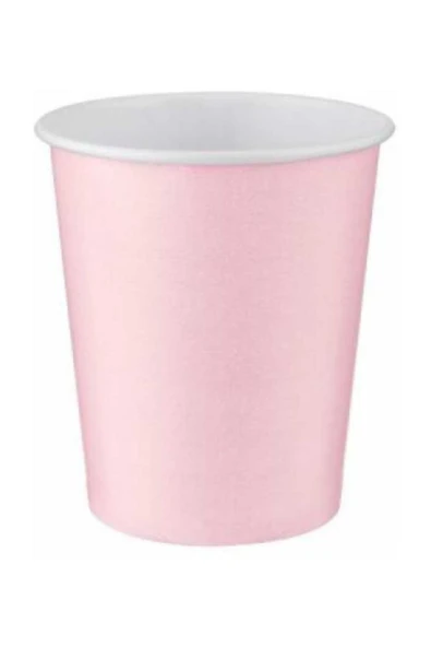 Karton Bardak T.rnk. Açık Pembe 8li (bp) ürün görseli 1