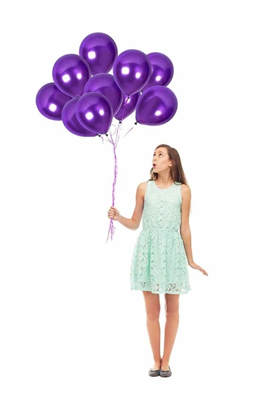 Mor Renk Metalik Balon 100 Adet ürün görseli 1