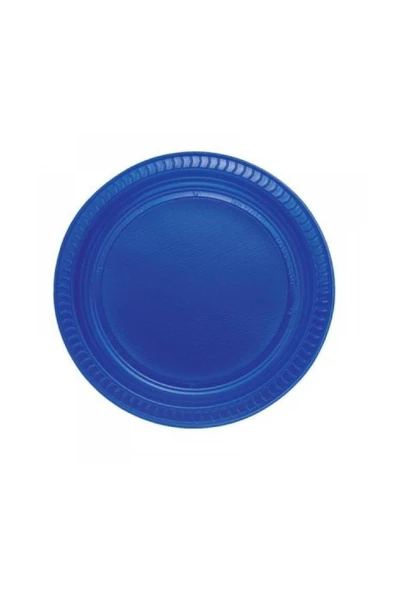 Lacivert Plastik Tabak 22 cm 25'li ürün görseli 1