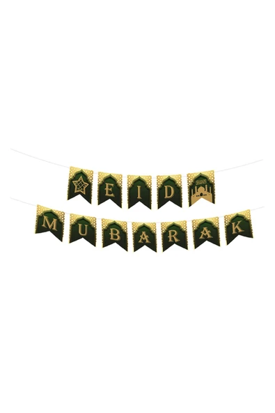 Ramazan Harf Afiş -Eid Mubarek- Boy: 270 cmHarf Boyu: 9 cm x 15 cm ürün görseli 1