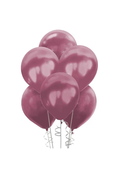 Metalik Rose Gold Balon 100'lü ürün görseli 1
