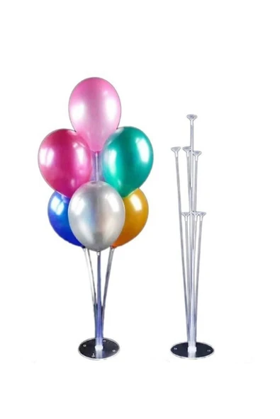 Balon Standı 7 Çubuklu Ayaklı Stand 75 cm ürün görseli 1