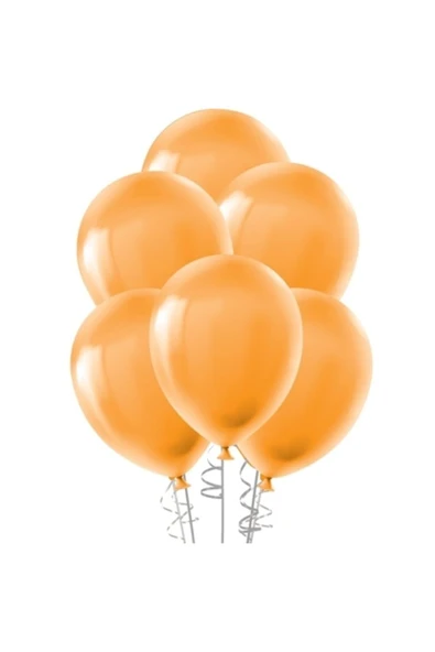 Stand Balonu (12 'li ) Pastel Turuncu ürün görseli 1