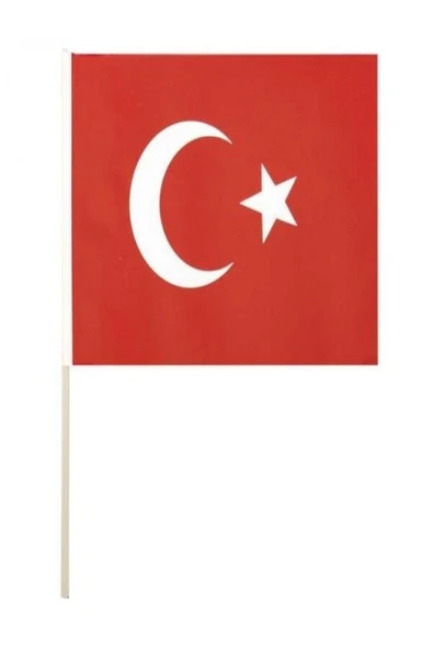 Bayrak Çıtalı Ay Yıldız Küçük 12x22,5 Cm 100 Adet ürün görseli 1