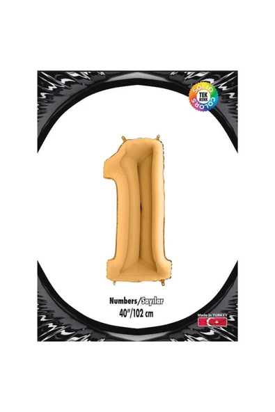 1 Gold 40 Inch Folyo Balon ürün görseli 1