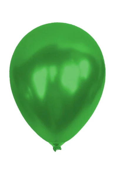 Metalik Açık Yeşil Balon 12'li ürün görseli 1
