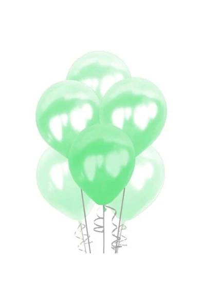 Metalik Açık Yeşil Balon 100'lü ürün görseli 1