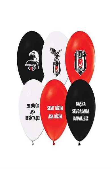 Balon "beşiktaş" 12'li Paket ürün görseli 1