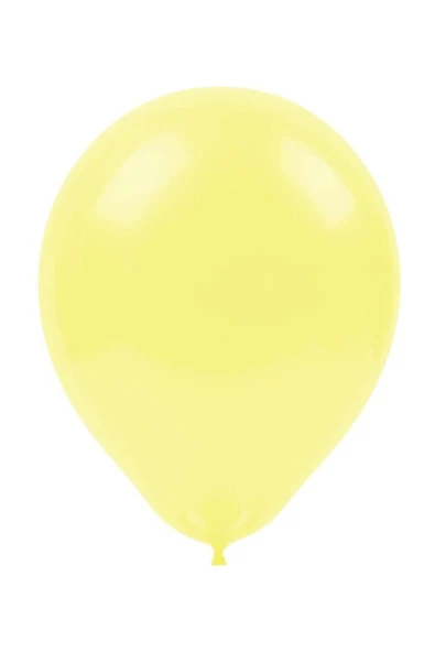 Pastel Açık Sarı Balon 12'li ürün görseli 1