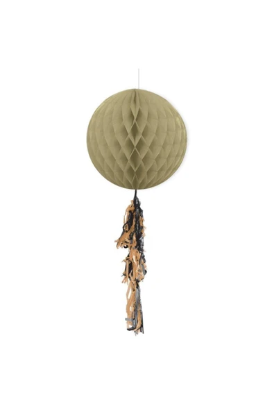 Püsküllü Petek Dekor Süs Altın 30cm ürün görseli 1