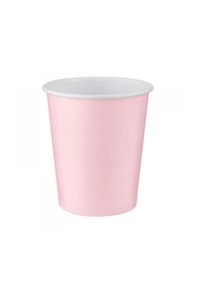 Pembe Karton Bardak 8'li ürün görseli 1
