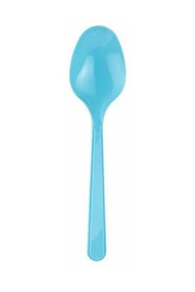 Plastik Kaşık Açık Mavi 25li ürün görseli 1