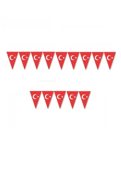 Türk Bayraklı Üçgen Flama ürün görseli 1