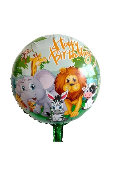 Safari Folyo Balon Happy Birthday 18” ürün görseli 1
