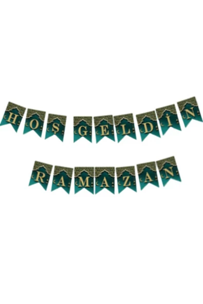 Ramazan Duvar Yazısı - Hoşgeldin Ramazan Duvar Yazısı - Ramazan Banner ürün görseli 1