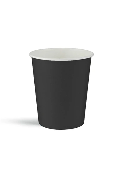 Karton Bardak ( 8 'li ) Siyah ürün görseli 1