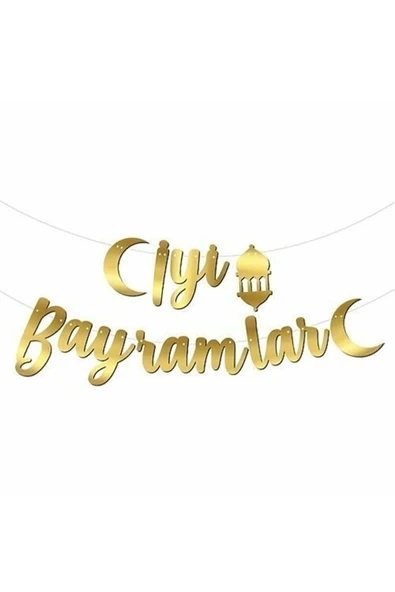 Iyi Bayramlar Gold Kaligrafi Flama ürün görseli 1
