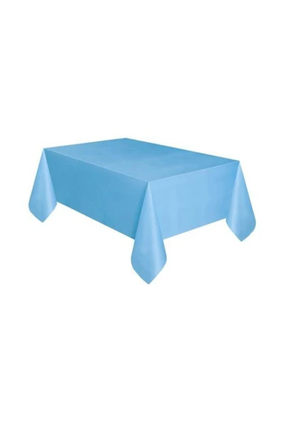 Mavi Plastik Masa Örtüsü 137x270 cm ürün görseli 1