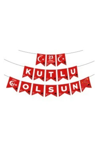 Bnr85 23 Nisan Harf Afiş -23 Nisan Kutlu Olsun- ürün görseli 1