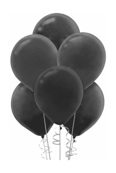 Pastel Balon 10 Lu (siyah-0266) ürün görseli 1
