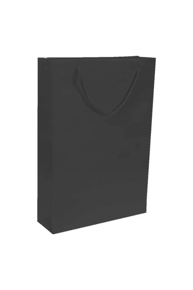 Siyah Karton Çanta 26x40 cm 10'lu ürün görseli 1