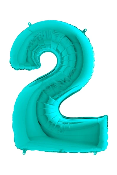 Party Country Rakam Folyo Balon 40" (100cm) Tiffany -2- ürün görseli 1