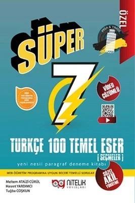 NİTELİK 7.SINIF YENİ NESİL SÜPER TÜRKÇE 100 TEMEL ESER *YENİ* ürün görseli 1