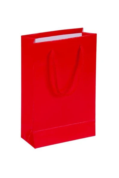 Kırmızı Karton Çanta 11x16cm 25'li ürün görseli 1