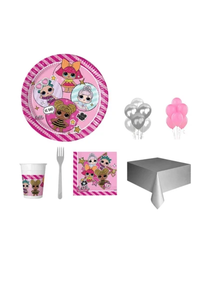 8 Kişilik Lol Bebek Parti Seti ürün görseli 1