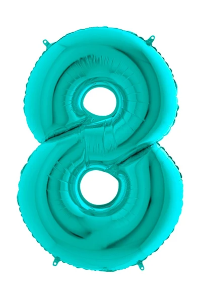 Party Country Rakam Folyo Balon 40" (100cm) Tiffany -8- ürün görseli 1