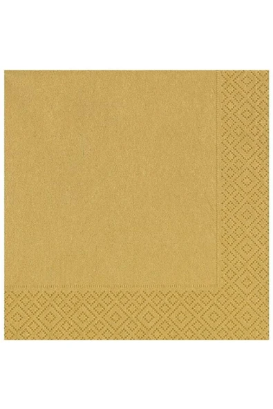 Kikajoy Altın 20'li Kağıt Peçete 33x33 Cm ürün görseli 1