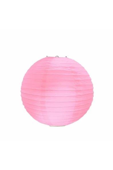 Pembe Kağıt Dekor Fener 20 Cm ürün görseli 1
