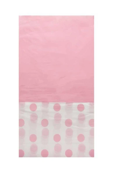 Pembe Masa Örtüsü Puantiyeli 137x182 cm ürün görseli 1