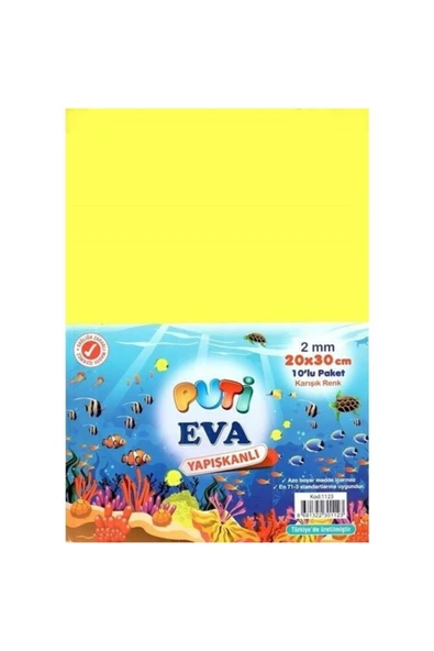 Eva A4 Yapışkanlı Karışık 10lu ürün görseli 1